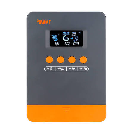 PowMr 25A MPPT Solar Charge Controller 12V/24V – LCD Display